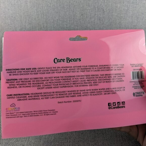 Carebears Plush Spa Headband - Picture 5 of 6